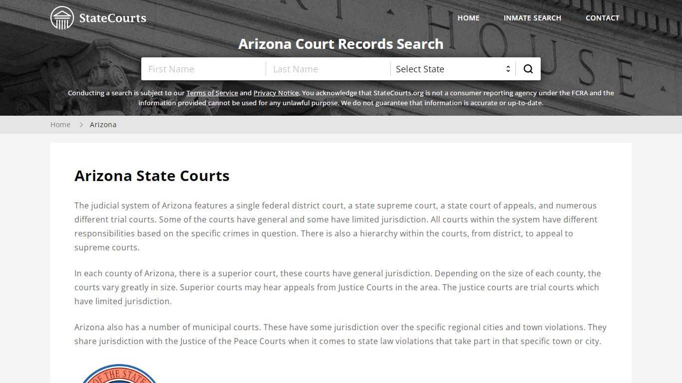 Arizona Court Records - AZ State Courts