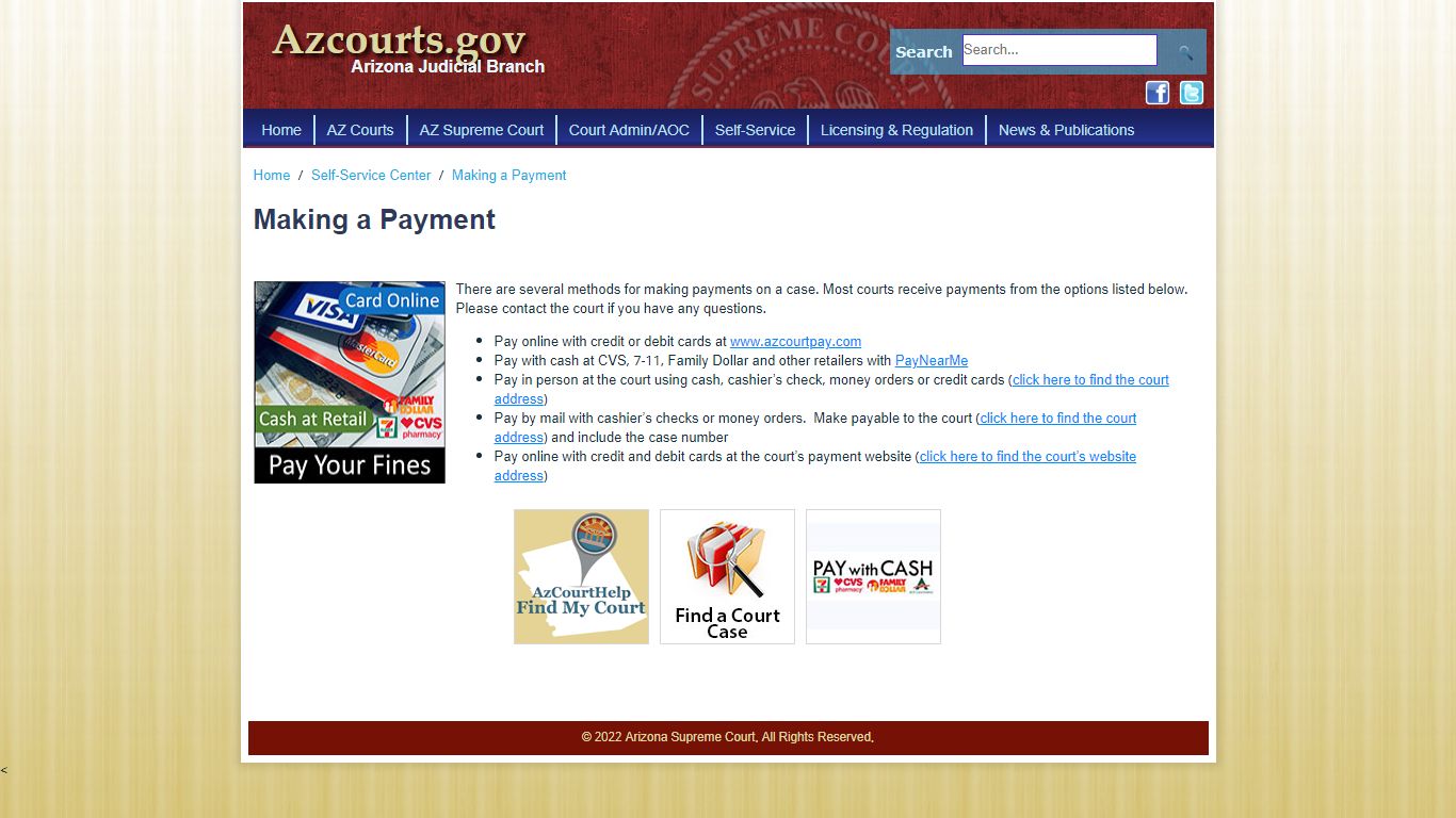 Making a Payment - Arizona Judicial Branch